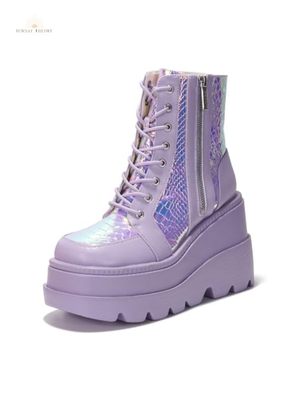 Cape Robbin Radio Women's Platform Ankle Boots, Chunky Block Heel (Radio)